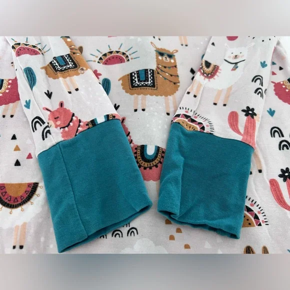 Little Sleepies Llama Love Zippy Pajamas Size 18-24 Months - Picture 6 of 11